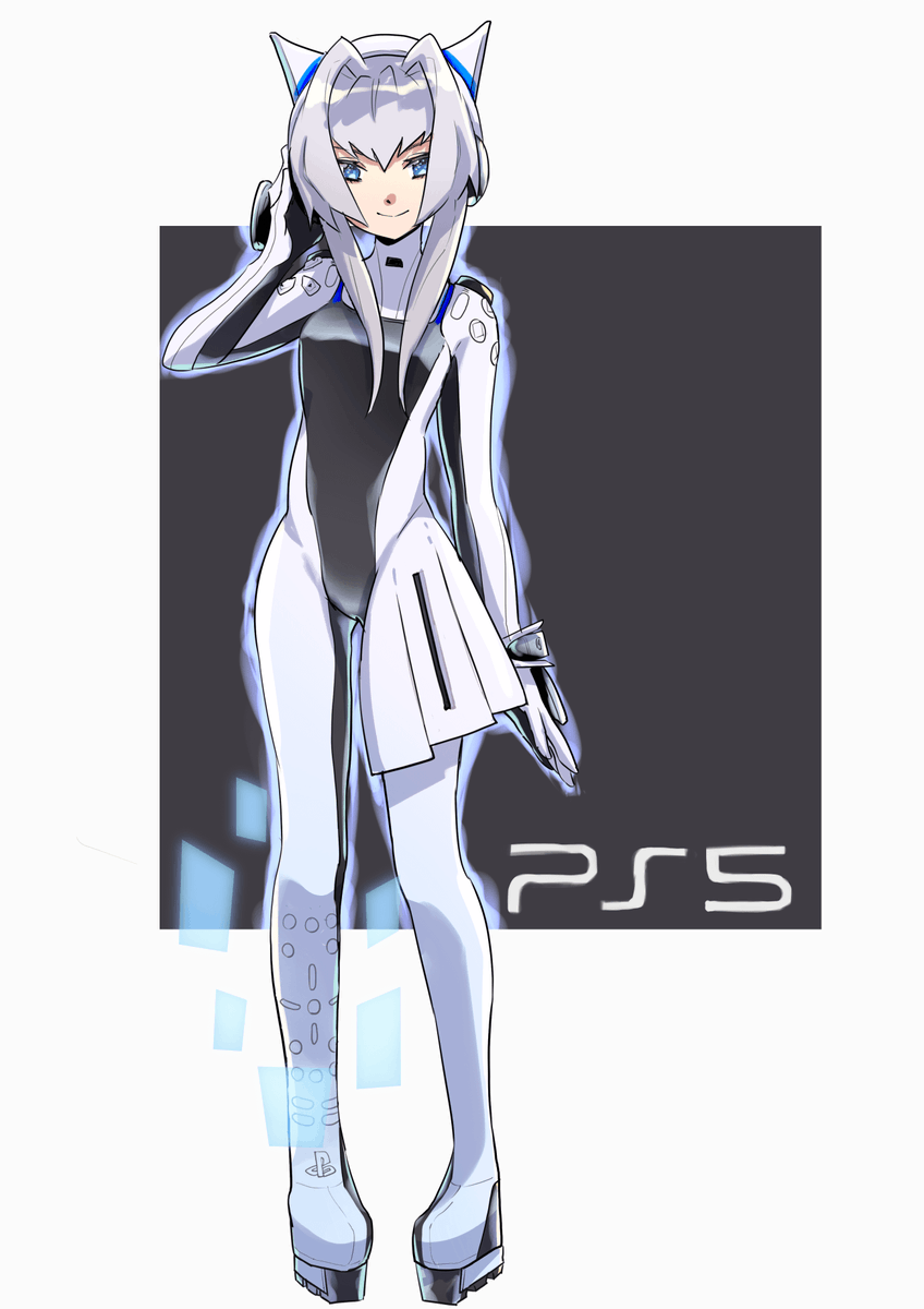 「サタンちゃん好きだったからハード擬人化は一度やってみたかったんだよなあ PS5ち」|ヒムペロのイラスト