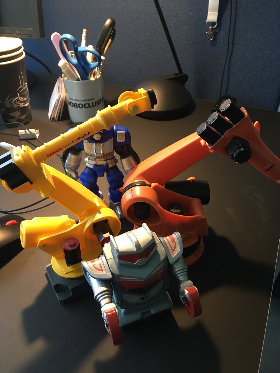 Christina #BrightAsYellow (@wanscher) on Twitter photo Look what just landed at my desk <a href="/RoboCluster/">RoboCluster</a> @KUKAGlobal <a href="/FANUCAmerica/">FANUC America</a> ! As we are moving to new premises we are creating a mini Expo - Keep Them coming #wearerobotheroes #robots #expo Look what just landed at my desk <a href="/RoboCluster/">RoboCluster</a> @KUKAGlobal <a href="/FANUCAmerica/">FANUC America</a> ! As we are moving to new premises we are creating a mini Expo - Keep Them coming #wearerobotheroes #robots #expo