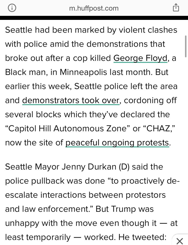  @HuffPost has really managed to reimagine lawlessness huh? And I’m not quite sure they grasp what “peaceful” means