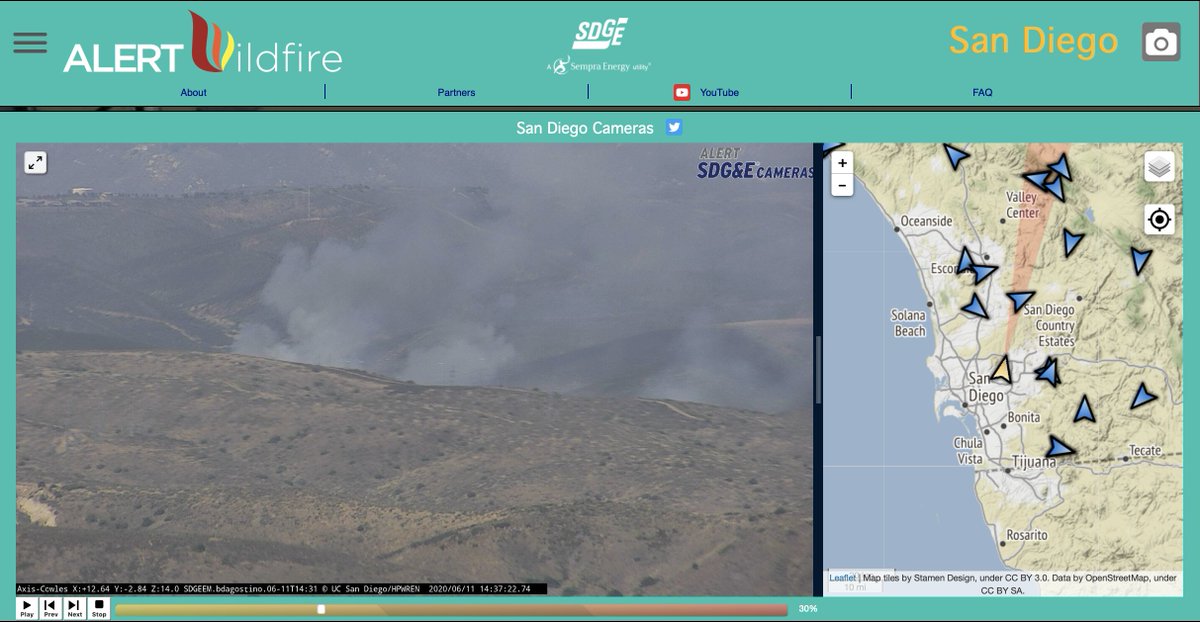 nvfirecams's tweet photo. No birds today—just fires in and around @SanDiegoCounty as seen from @AlertWildfire @nvfirecams @SDGE #Otay2 and #Cowles fire cameras. @unevadareno @UCSanDiego @uoregon @hpwren https://t.co/dPJdF4GUXK