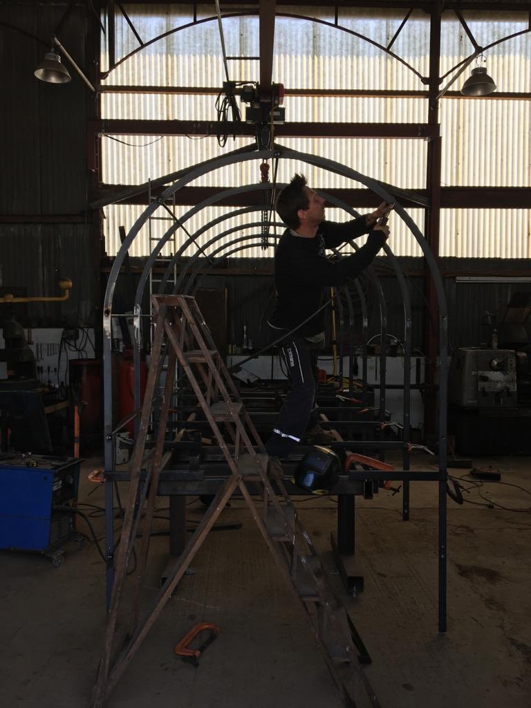 AWBMetalwork's tweet image. Garden archway - 3.75m x 2.2m x 1.8m To naturally rust in situ                                                           .
.
#handmade #blacksmithing #engineering #fabrication #garden #archway #summer #madeinherefordshire