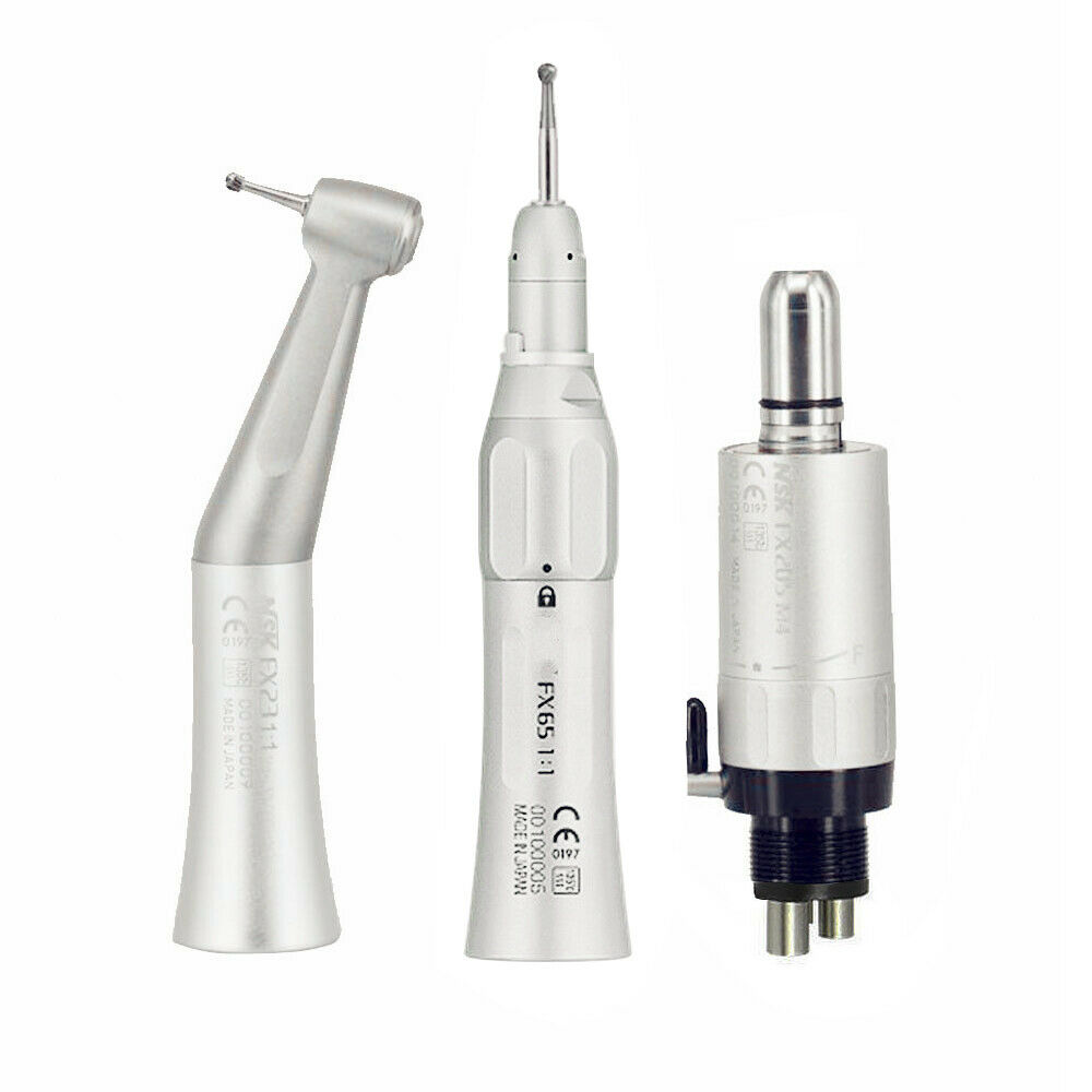 Shop quality FX205 Dental Low Speed Push Button Handpiece Kit 1:1 External Water Spray 2/4 H with low price and free shipping all over the world at dentalinbox.com/product/fx205-…