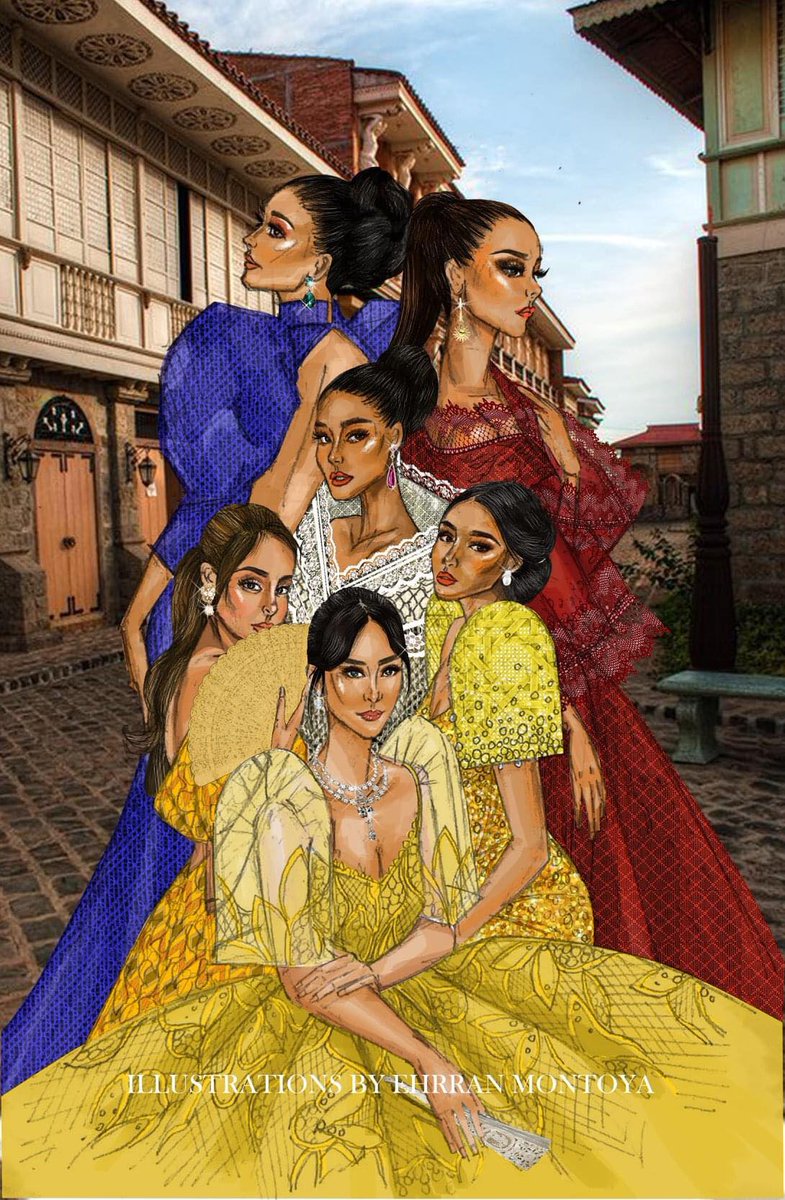 filipiniana dress flag design