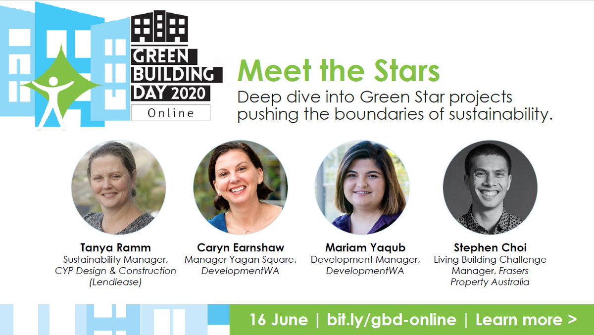 Next Tuesday our one day #GreenBuildingDay conference goes online! Join our industry’s leading sustainability exports to examine how we can continue driving change with Green Star.

ow.ly/DEaB50A5Jkt