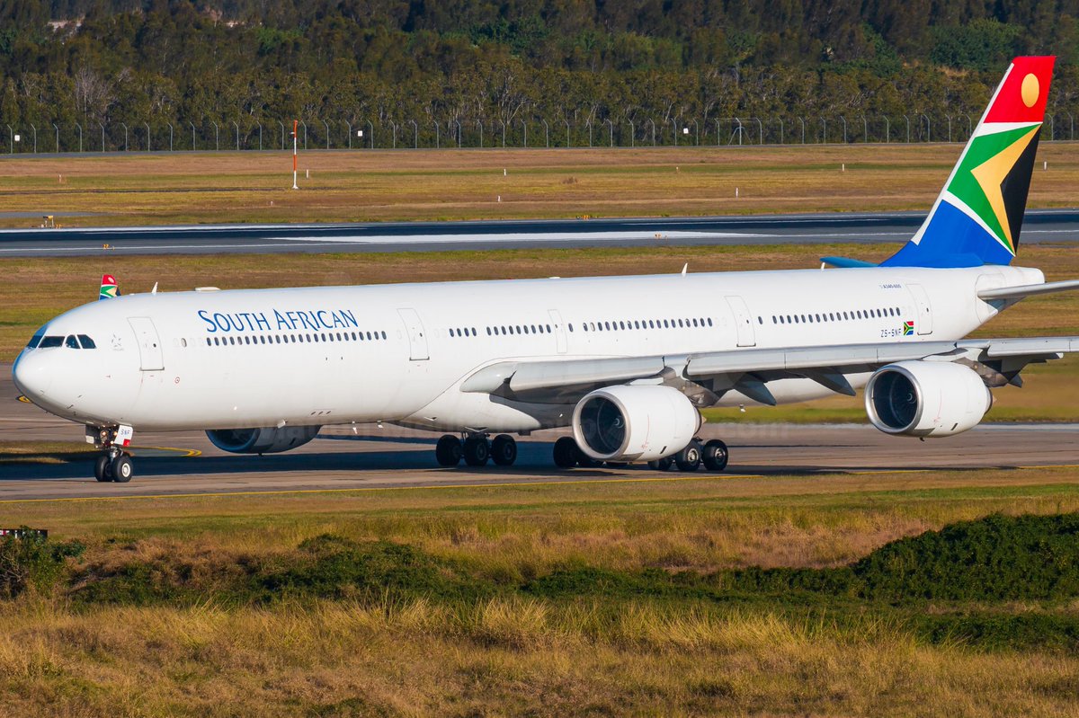 @flysaa Airbus A340-600 departing Brisbane on a repatriation flight back home to Johannesburg. Great to see a A340-600 around these parts! 
@BrisbaneAirport @v1images 
#southafricanairways #brisbane #covid19 #brisbaneairport #aviation #aviationlovers