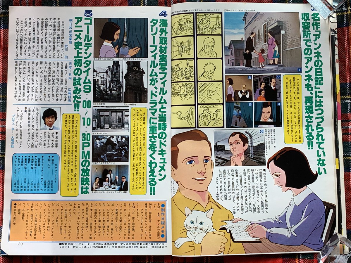 空色ノキモチ アンネの日記の日 アンネ フランク物語 1979年9月放映 主演 藤真利子 制作 日本アニメーション 世界で初めてのアニメ化 アンネの日記