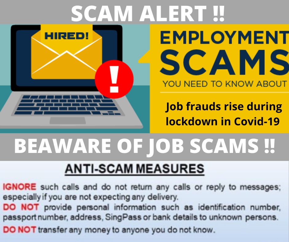 Beware Online Job Frauds rise during lockdown in Covid-19.
@cyberwarriors_1

#CyberSecurity
#CyberCrime
#OnlineJobFraud
#BankFraud
#CyberAttack