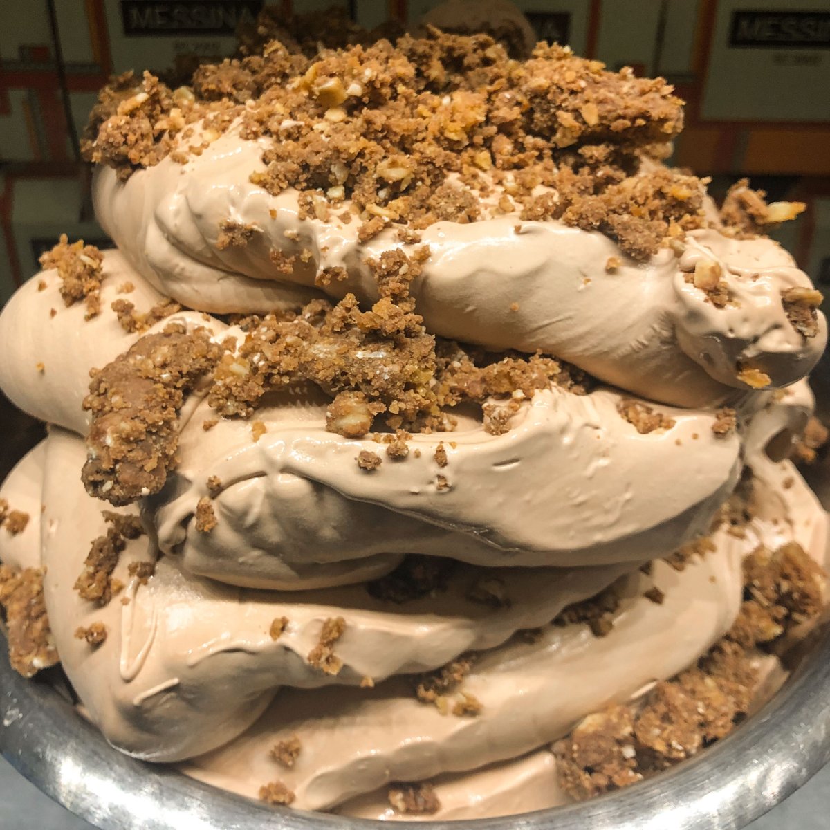 GelatoMessina's tweet photo. DON'T BE A HOBNOB - Milk chocolate gelato with milk chocolate Hobnob biscuit clusters. A glorified digestive... #BritWeek #MessinaSpecials https://t.co/132OijdfdP