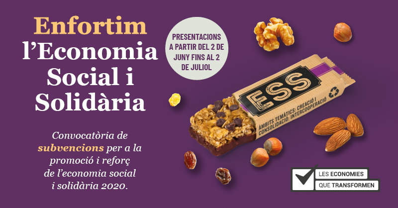 AltresEconomies's tweet photo. El vostre projecte s'alinea amb l'estratègia #BCN2030ESS i necessiteu suport per crear-lo o donar-li força❓
Presenteu-lo abans del 2 de juliol a #subvencionsESS i aconseguiu fins a un 80% del finançament.
Consulteu l'article 🔗https://t.co/XfDNWiclPb https://t.co/vBVxVBXYWu