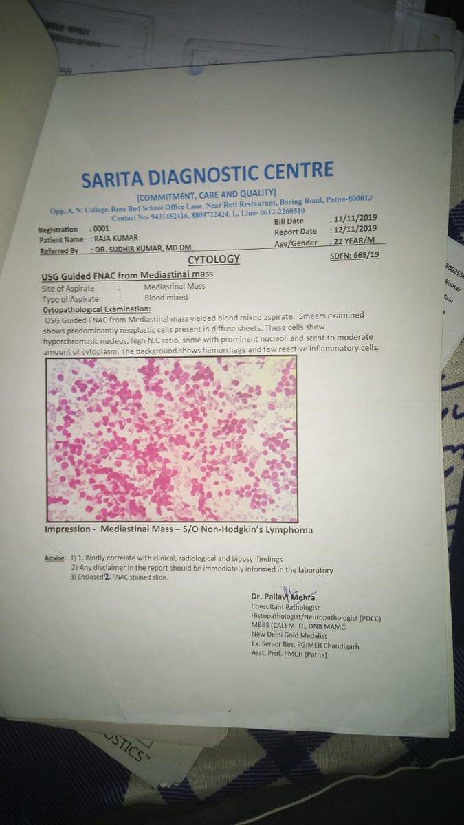 bittuboss147's tweet photo. #carryminati #YuvrajSingh #Cancer #HelpPLv #ketto #Bhubaneswar #BiharHealthDept @fortis_hospital @Bhuvan_Bam @akshaykumar @ChennaiIPL
following are his doctors reports https://t.co/tTPeYqNrd6