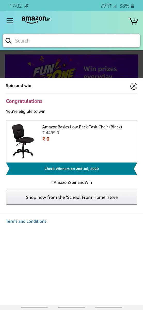 DevadigaAdithya's tweet photo. #AmazonSpinAndWheel
Iam eligible for this...
@amazon
@amazonIN https://t.co/Fdf4xF02Ys