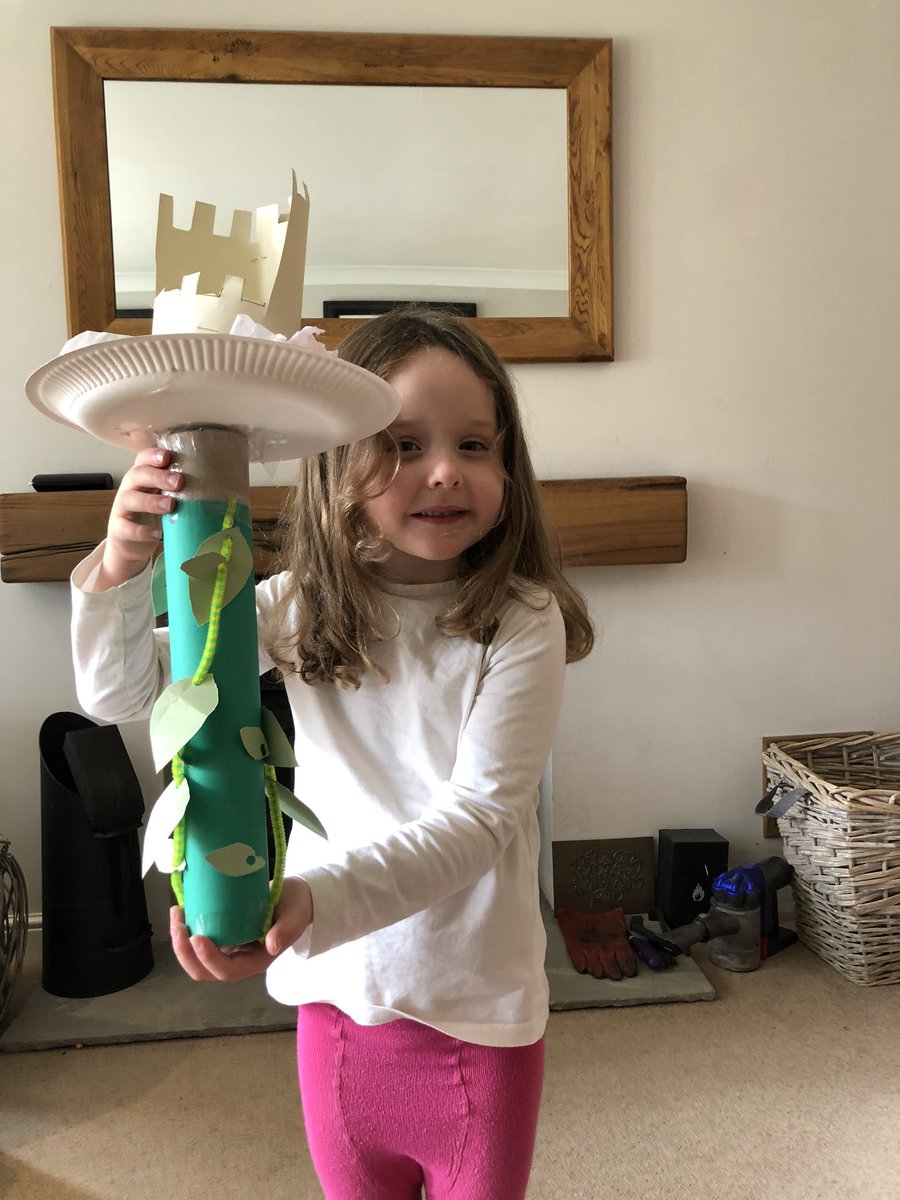 MccurtinTracy's tweet photo. @OakNational #LearnWithOak #ONAreception Darcy enjoyed making a Beanstalk. I give permission https://t.co/4RC3MqWCyP