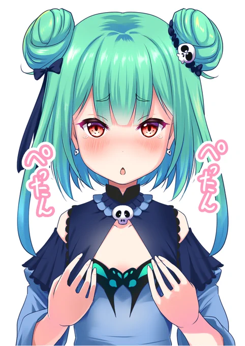ホロクルで出す予定の潤羽るしあちゃんおっぱいマウスパッド用イラスト。(※通常マウスパッド) 結構かわいく描けた気がする。#絵クロマンサー 