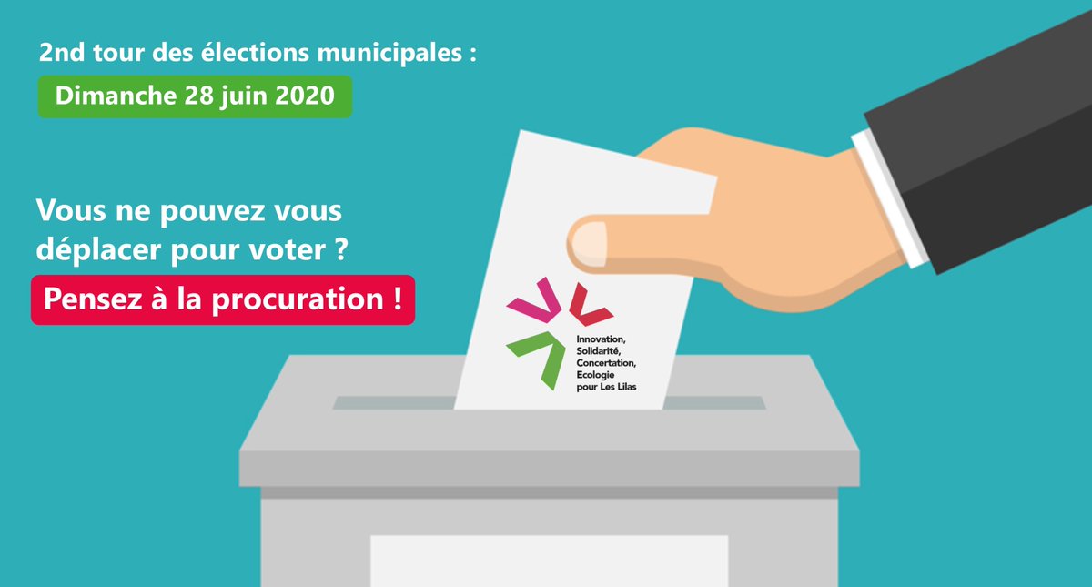 🗳 Absent·e le dimanche 28 juin prochain pour le 2nd tour des élections municipales ? Pas de mandataire pour établir votre procuration ?
📋 Remplissez le formulaire en ligne (forms.gle/KMCB7hrSDt3bbC…) ou contactez-nous par ☎️ au 06 01 41 11 05 #LionelBenharous2020 #LesLilas