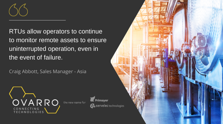 ovarro_ltd's tweet photo. Ovarro Sales Manager, Craig Abbott, spoke to Electronics Weekly about how the relationship between IoT and #RTUs can add immense value to critical infrastructure operations through the remote monitoring and control of assets. Read the full article: https://t.co/lSPwFfpxc9 https://t.co/mwnOAhQx8b