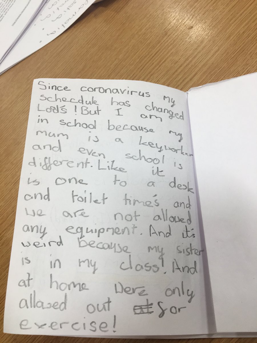 RPAschool's tweet photo. The children created a Covid journal to document the children’s thoughts and understanding of the virus, these booklets were turned into a timeline of events which the children drew and painted them #Roseacre  #COVID19 #returntoschool https://t.co/nieUiIRLLF