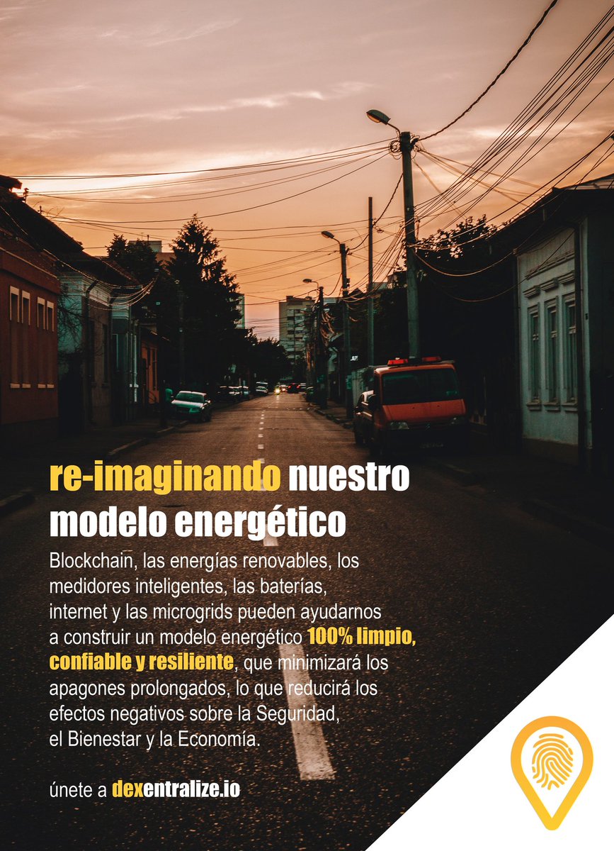 dexentralize's tweet image. Descubre aqui como #blockchain nos ayudará a superar los grandes desafíos a los que se enfrenta el sector de la energía y construir un nuevo modelo energético descentralizado, seguro, transparente y 100% limpio dexentralize.io/blockchain/

Únete a @dexentralize #Espana #Chile
