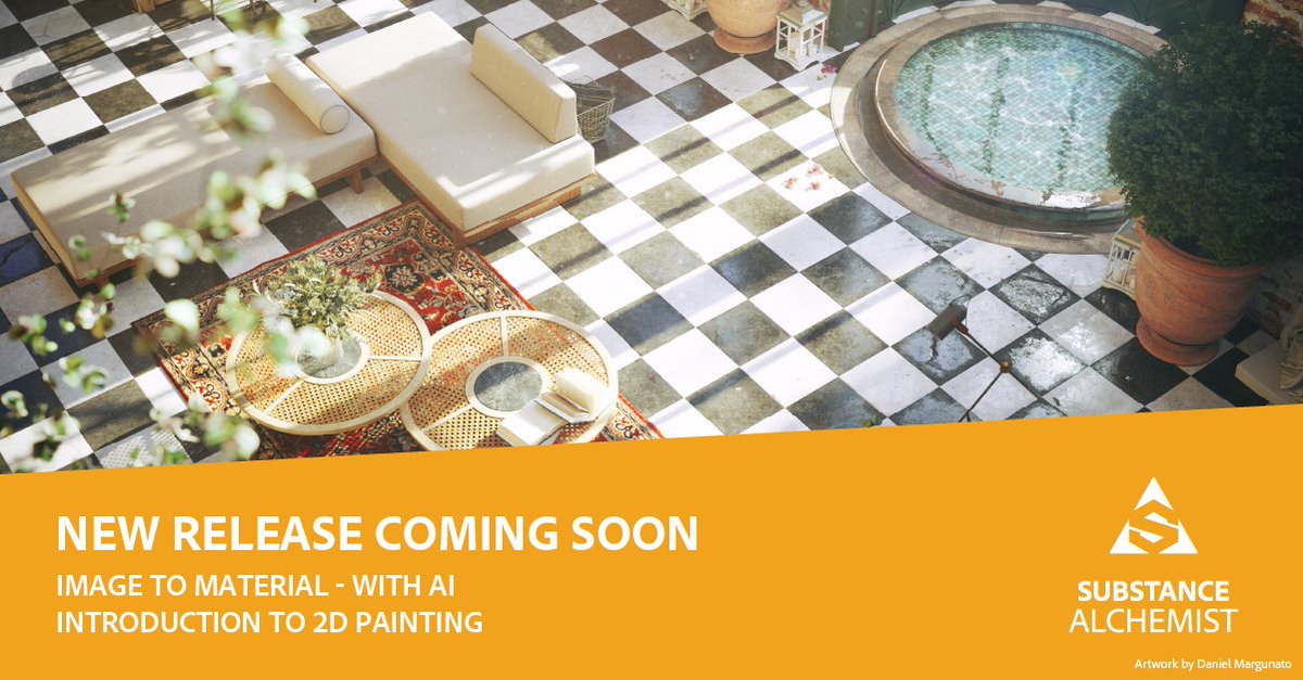 PierreMaheut's tweet image. New release of #SubstanceAlchemist is coming...

#MadeWithSubstance #CreateWithSubstance #AI #Materials #3D #digital #Material #Creation
