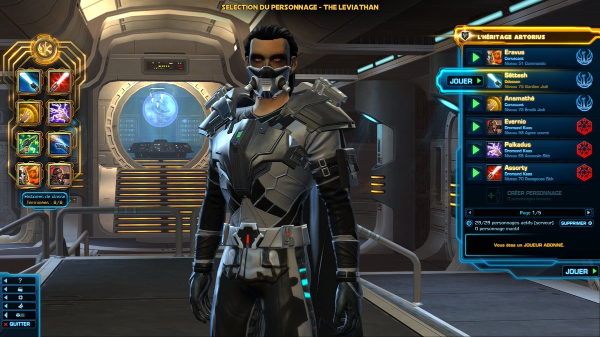 DemonsideBX's tweet photo. #Swtor @SWTOR #StarWars Ça y est, je suis enfin joueur de légende ! J'ai combattu ma flemme et ai terminé l'histoire de classe du soldat... Histoire intéressante, juste le gameplay de combat qui m’intéresse pas trop, trop lent à mon goût. Les 8 histoires de classe terminées ! https://t.co/pFp1bHtXJG