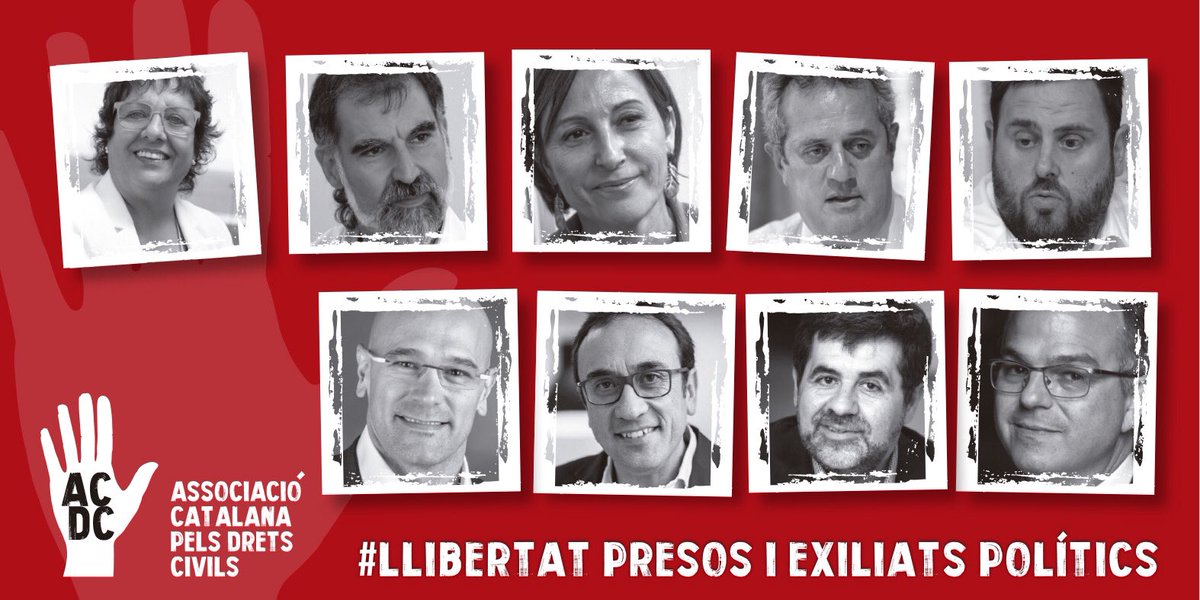 Avui fa un any de la fi del #JudiciFarsa, un judici vergonyant on la sentència ja estava escrita. 9 homes i dones condemnats a gairebé 100 anys de presó per posar unes urnes i fer possible l'1-O. 
#LlibertatPresosPolíticsiExiliats