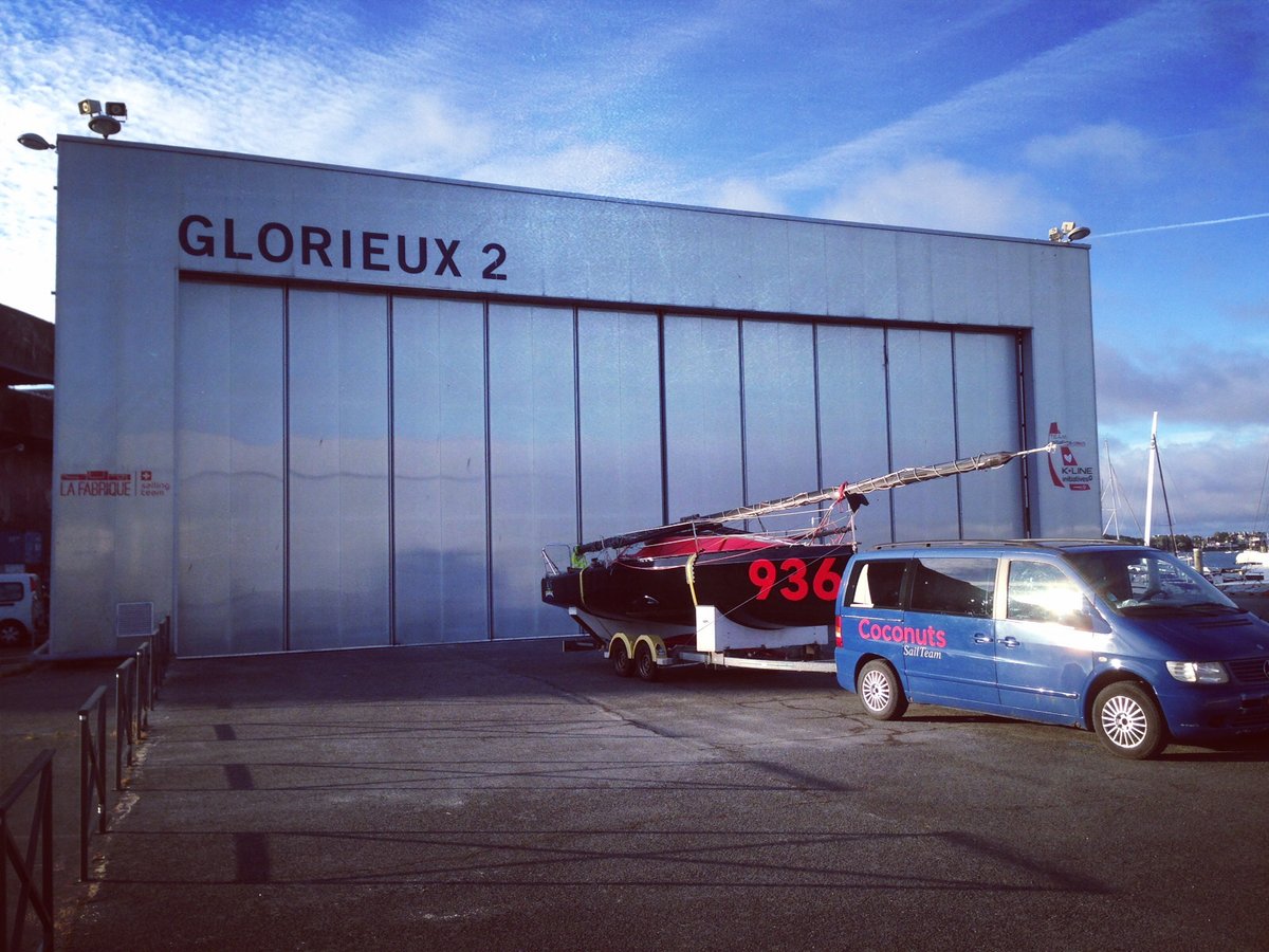 From Etel to Barcelona to Etel to Lorient, a lot of land miles for a boat, soon that will change... Speedy Gonzalez will be launched before the end of the month in La Base! 👀💦⛵️