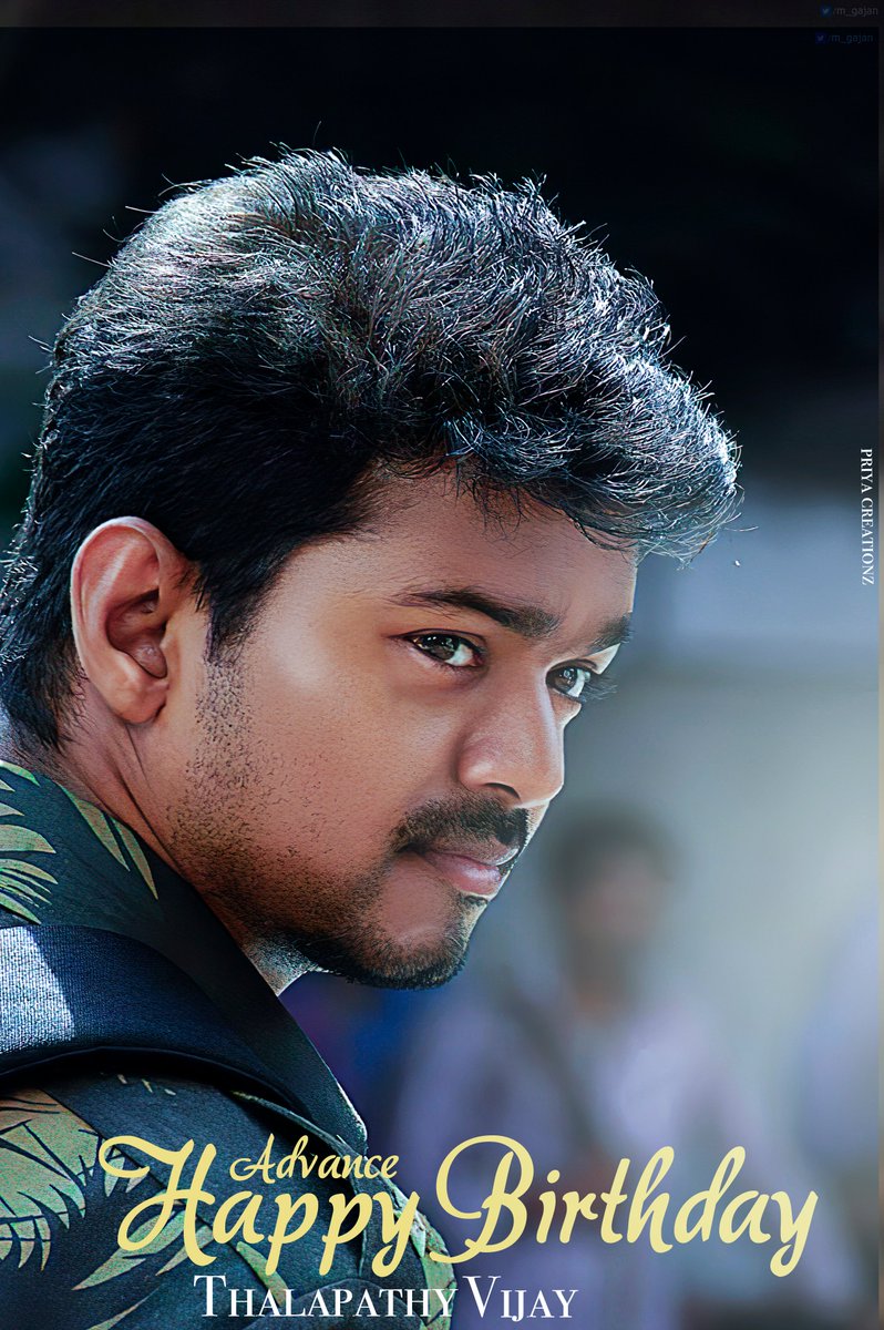 . <a href="/actorvijay/">Vijay</a> ❤️Advance HBD Thalapathy ⭐️