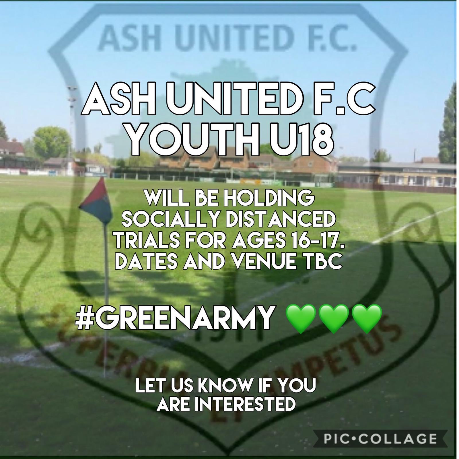 Ash United FC on Twitter: "Getting ready for 2020/21 season ð If