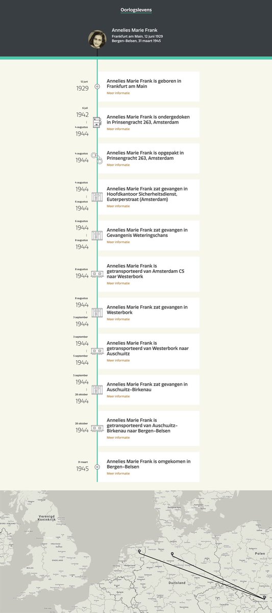 Vandaag in 1929 werd Annelies Marie (Anne) Frank geboren in Frankfurt am Main. #Oorlogslevens #AnneFrank oorlogslevens.nl/tijdlijn/Annel…
