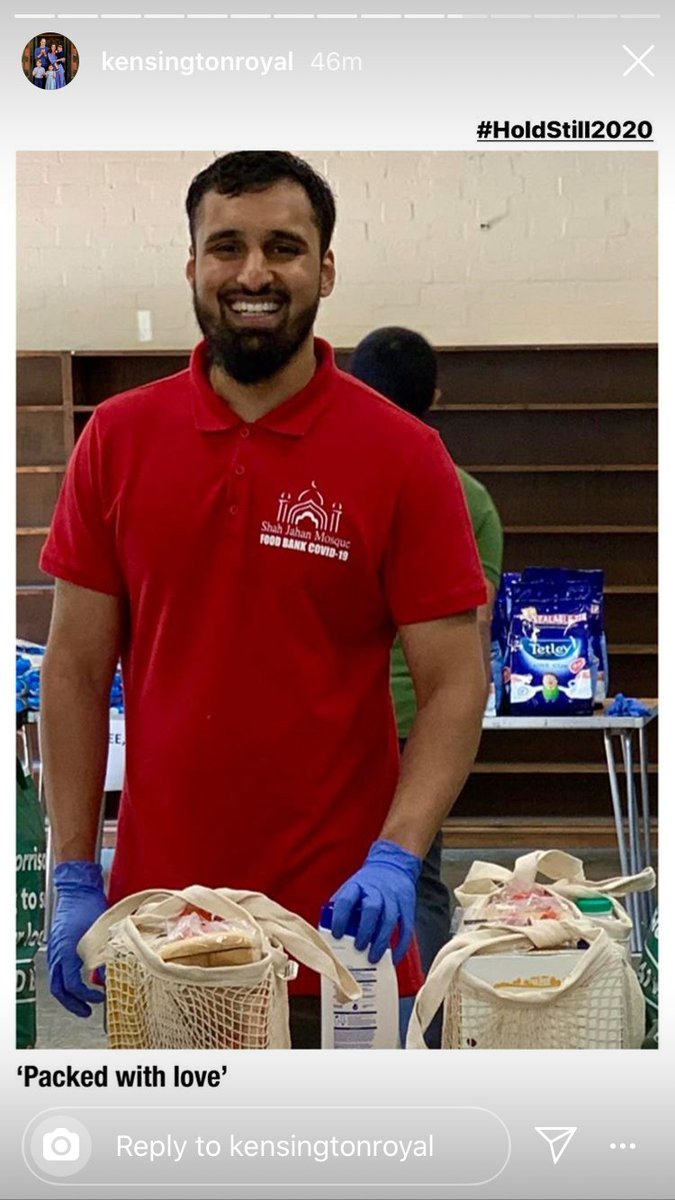 TetleyTeaOOH's tweet photo. Can you spot our Tetley catering bag? Great to see Tetley tea being included in food and drink parcels for those in need during this difficult time - keep up the great work! #HoldStill2020 https://t.co/bYDQ35D5gC