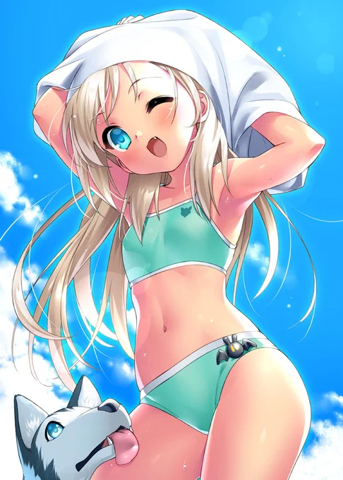 幼性たちが夏を刺激する
#HBDkey
#能美クドリャフカ生誕祭
#リトルバスターズ 