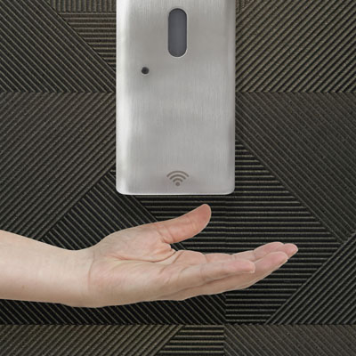 Allgood_ltd's tweet photo. A #COVID19 secure workplace does not mean sacrificing style - introducing the 2450 Modric electronic sanitiser dispenser. Hand finished in premium 316 stainless steel, fully contactless and easily installed. With a two-year warranty, it is designed to perform beautifully. https://t.co/f1IPDA8RZr