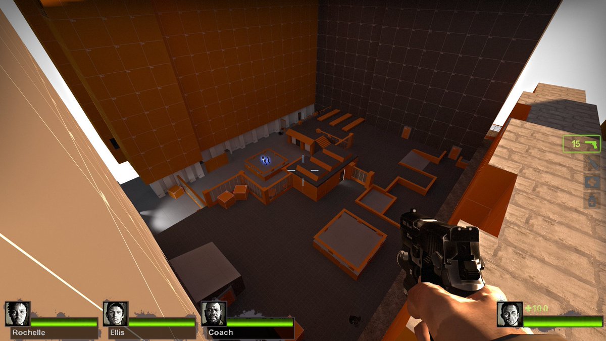 SplendidJams's tweet photo. L4D2 Map Update 4: I worked a lot on improving the courtyard, making it less flat and overall more complex than just three turns and holding 'W'. #LevelDesign #MapDesign #HammerMap #HammerEditor #Left4Dead2 #L4DMap #L4DCustomCampaign https://t.co/tlhGaEZnal