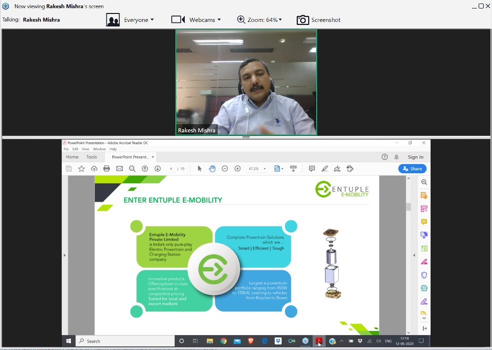 IndianEmbTokyo's tweet photo. Virtual pitch session2 of #NASSCOM #JapanVCConnect-2 held today which saw e-pitching by 7 startups &amp; 50+ attendees from Japanese business community. Shri Darpan Jain, JS, MoC delivered opening remarks &amp; VC firm #Rebright Partner shared its experience with Indian startup ecosystem https://t.co/0KxUiUFsyb