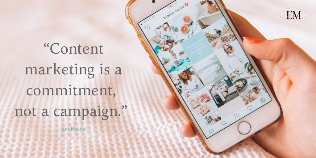 Emmanager_'s tweet photo. “Content marketing is a commitment, not a campaign.”-Jon Buscall 
#emmanager #like#marketingtips #marketingdigital #media #marketingstrategy #marketing #marketingdigital #socialmediamanagerskills #marketingagency #motivation #marketingonline #networkmarketing  #motivationalquotes https://t.co/T0Xsta44jC