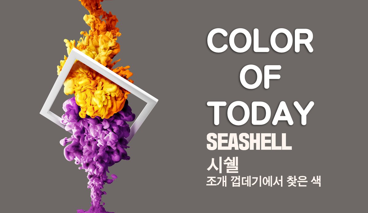 designbit_'s tweet photo. #ColorOfToday : #SeaShell
We introuduce beautiful &amp;funny story about one color per day.
Today's #color is ‘#SeaShell’.
Do you want to know the meaning of this color? Then click this link.
#self_intro #designbit1

https://t.co/V7szyh7uVe https://t.co/7A2kvkyKRI