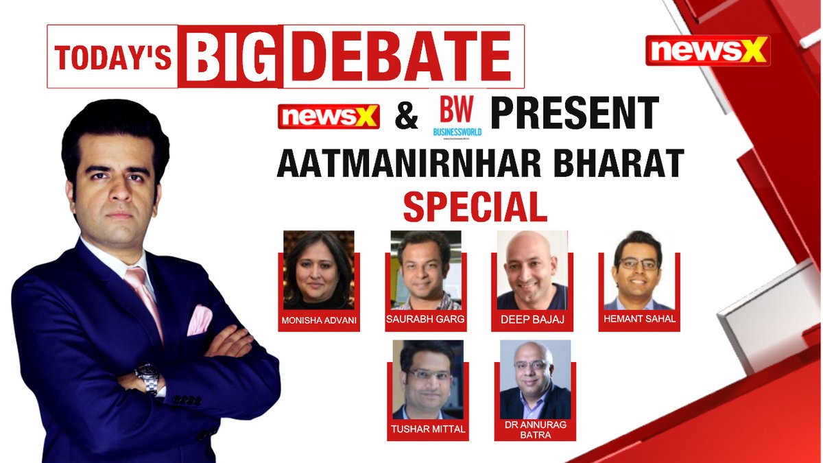 #AtmanirbharBharatSpecial | NewsX and <a href="/BWBusinessworld/">BW Businessworld</a>  present Aatmanirbhar Bharat Special Series.
.
.
.
Watch the full interview on NewsX Youtube.
youtube.com/watch?v=qtNCIg…
<a href="/monishaadvani/">Monisha Advani</a> <a href="/Sgarg2408/">Saurabh Garg</a>  <a href="/NoBrokercom/">NoBroker.com</a> <a href="/DeepBajaj/">Deep Bajaj</a> <a href="/sironahygiene/">Sirona Hygiene</a> <a href="/sahalhemant/">Hemant Sahal</a> <a href="/anuragbatrayo/">Anurag Batra</a>