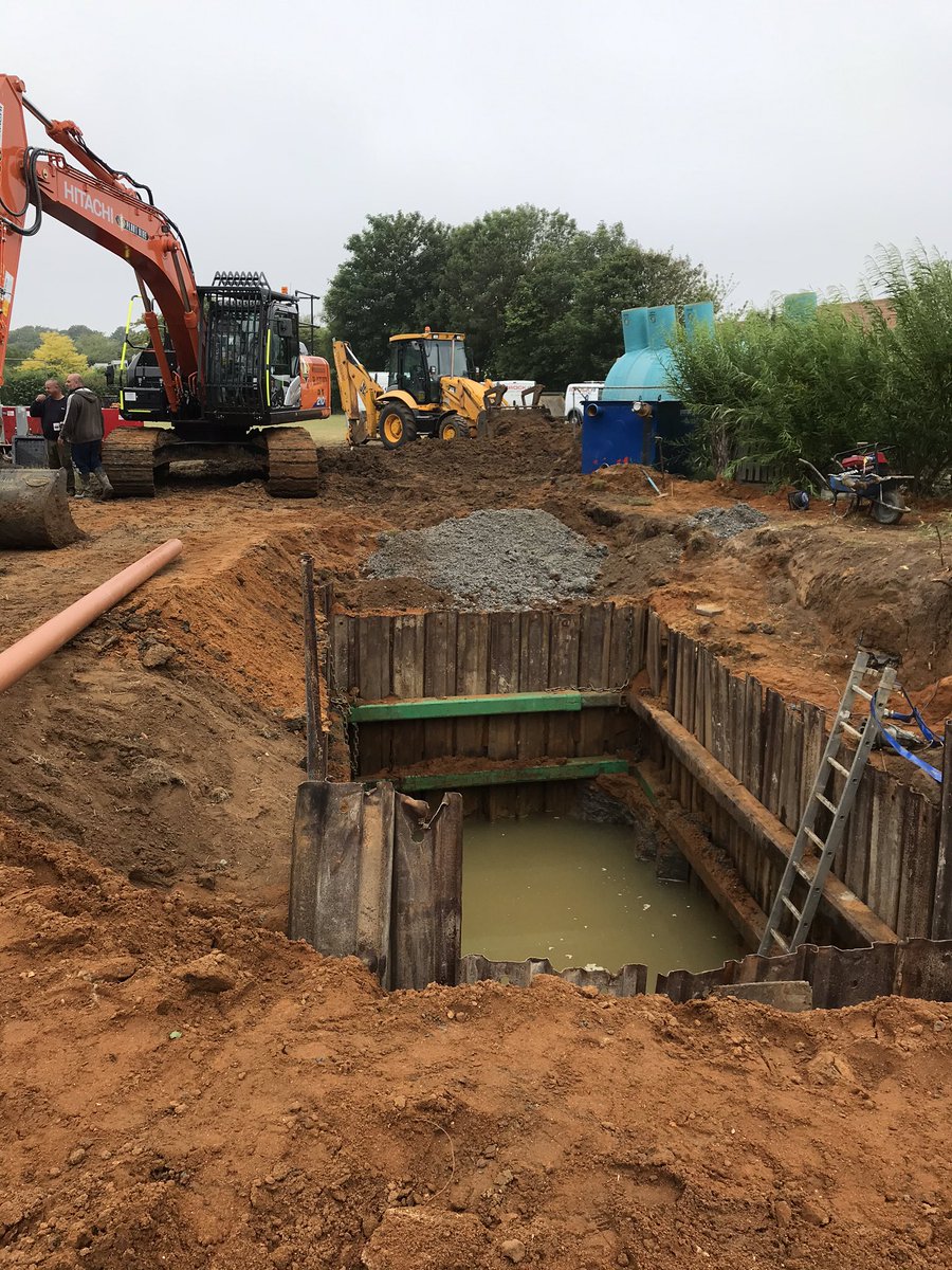 We are having a new drainage system put in so we will have our own sewage treatment on site.