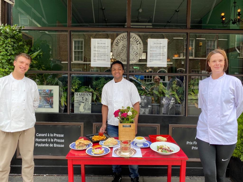 That’s 17 year old, Salieu in the middle, our first youth to join us from Hammersmith &amp; Fulham Council on our restaurant experience scheme for youths - this is a voluntary nonprofit effort and all profits go to ‘Virtual School’ 🙌😃🙌 #nonprofit #voluntary #youthscheme #takeaway