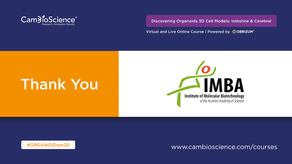 It has been a week since the #organoid event. We would like to thank <a href="/IMBA_Vienna/">IMBA imbavienna.bsky.social</a> for their wonderful collaboration with putting the course together. Next year, we looking forward to hosting again in #Vienna 

#ORGANOIDjun20