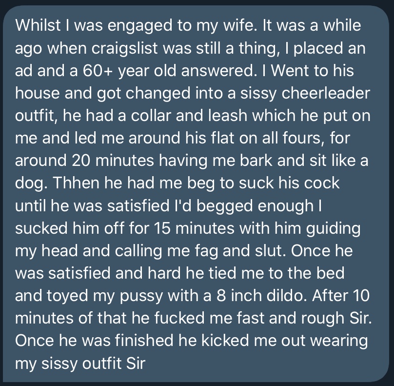 uconfesstome's tweet photo. what a slutty cuckold sissy

#confession https://t.co/ieie7ewb4u