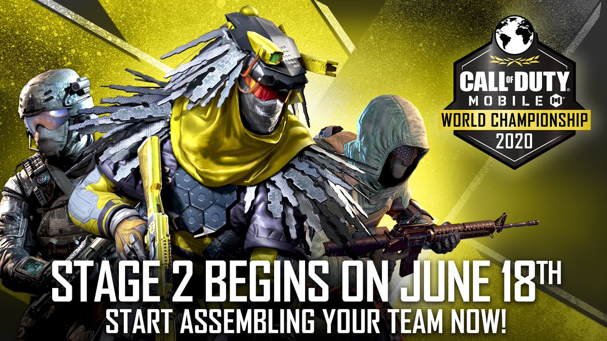 PlayCODMobile's tweet photo. ✌ Stage 2 Qualifiers of the #CODMobile World Championship are about to deploy!⁣
⁣
🤝Assemble your team and get those practices in!⁣
⁣
👇 Need a team? Assemble yours here 👇⁣
▪ Reddit: https://t.co/XgmFiqO34q⁣
▪ Discord: https://t.co/enAwVhrYR1 https://t.co/WOjMYQt9zo