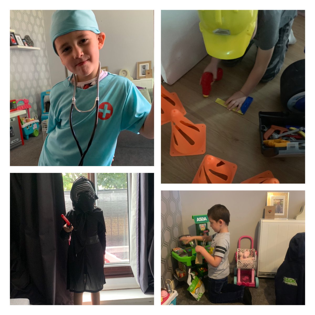 Danielle12smith's tweet photo. @FVAYR1 Miles loves to dress up! 👷🏻‍♂️👨🏻‍⚕️👦🏻 https://t.co/l1so6DEr6K