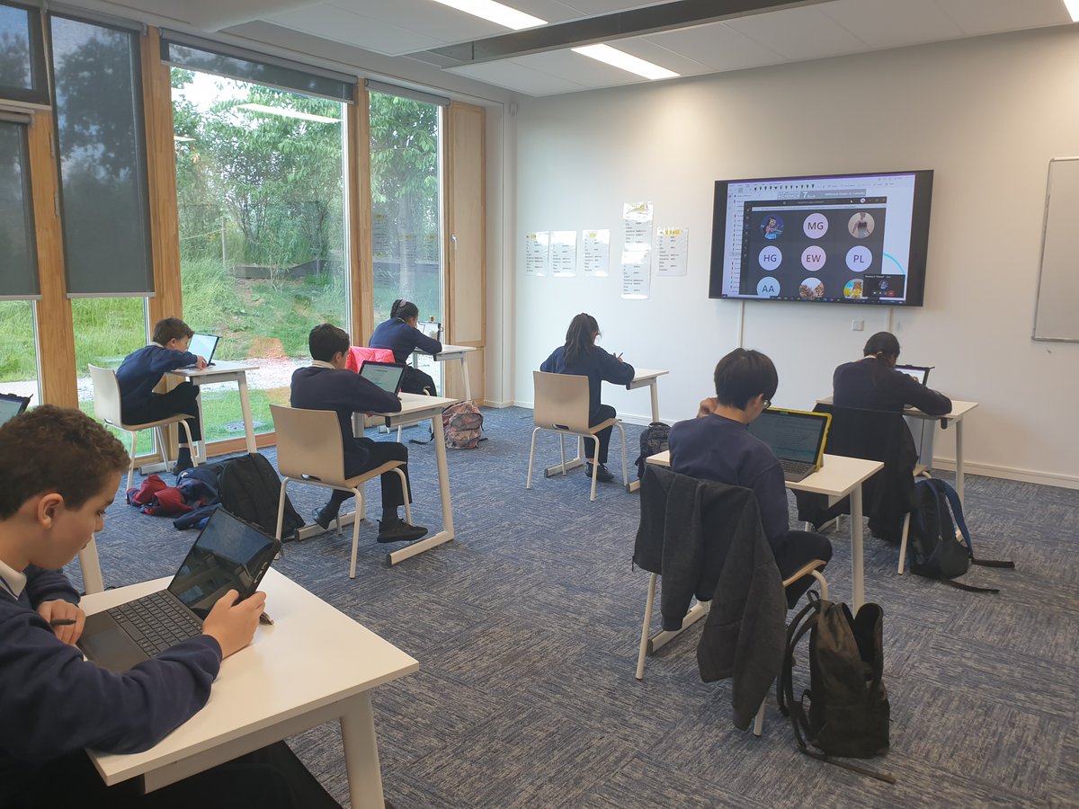 JamesOxlade's tweet photo. Superb effort by @BSN_SSL @BSNetherlands #BSNSSL students and staff... 50% in class + 50% at home = 100% attendance and engagement. 10 days back and every lesson in school also being synchronously streamed for remote learners. https://t.co/KaQ3botljG