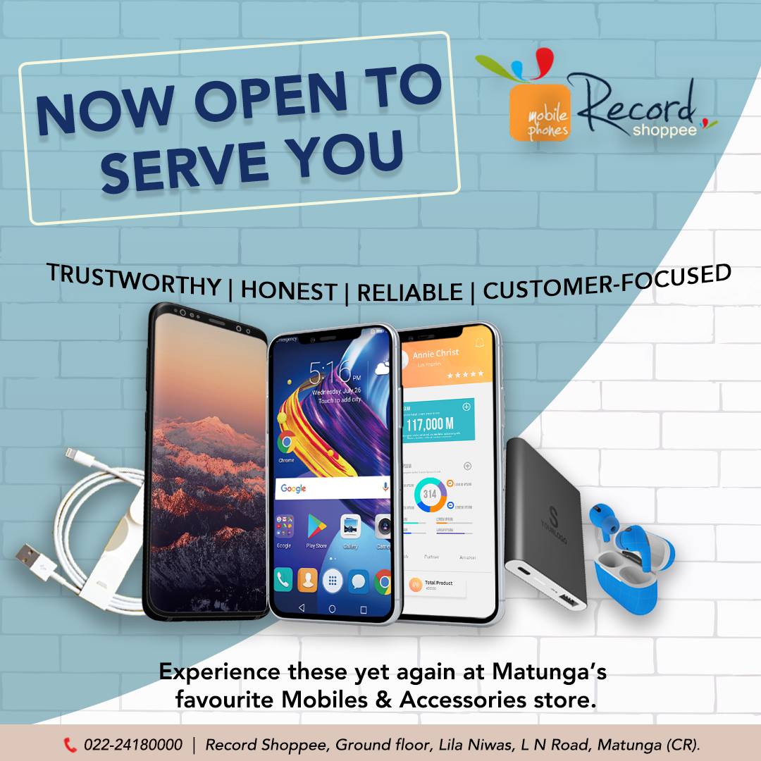 RecordShoppee's tweet photo. We are happy to announce that WE ARE OPEN!
Shop for your latest gadgets and smartphones under one roof. We are taking full precautions to maintain your safety. Visit today!

#recordshoppee #NOWOPEN #unlock1 #waragainstvirus #sanitisation #reliable #customerfocused #matunga https://t.co/wPbs5NB2s1