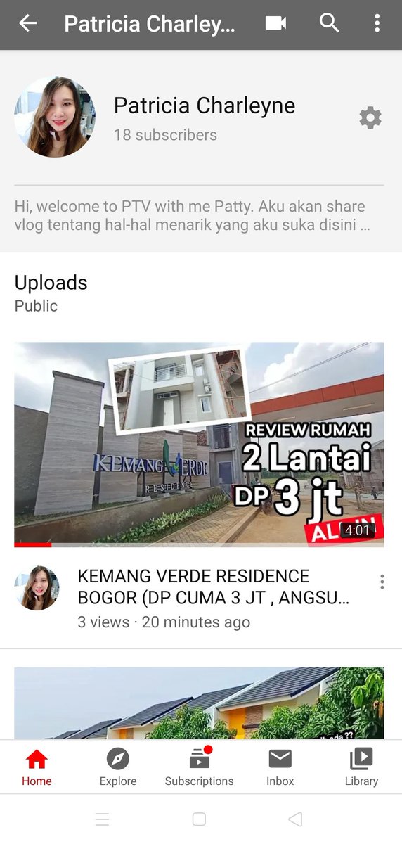 Patrice_Ch's tweet image. Survey rumah part 2! Next video mau uplod music cover, jan lupa subscribe gaess youtu.be/oHom0FoLZvo