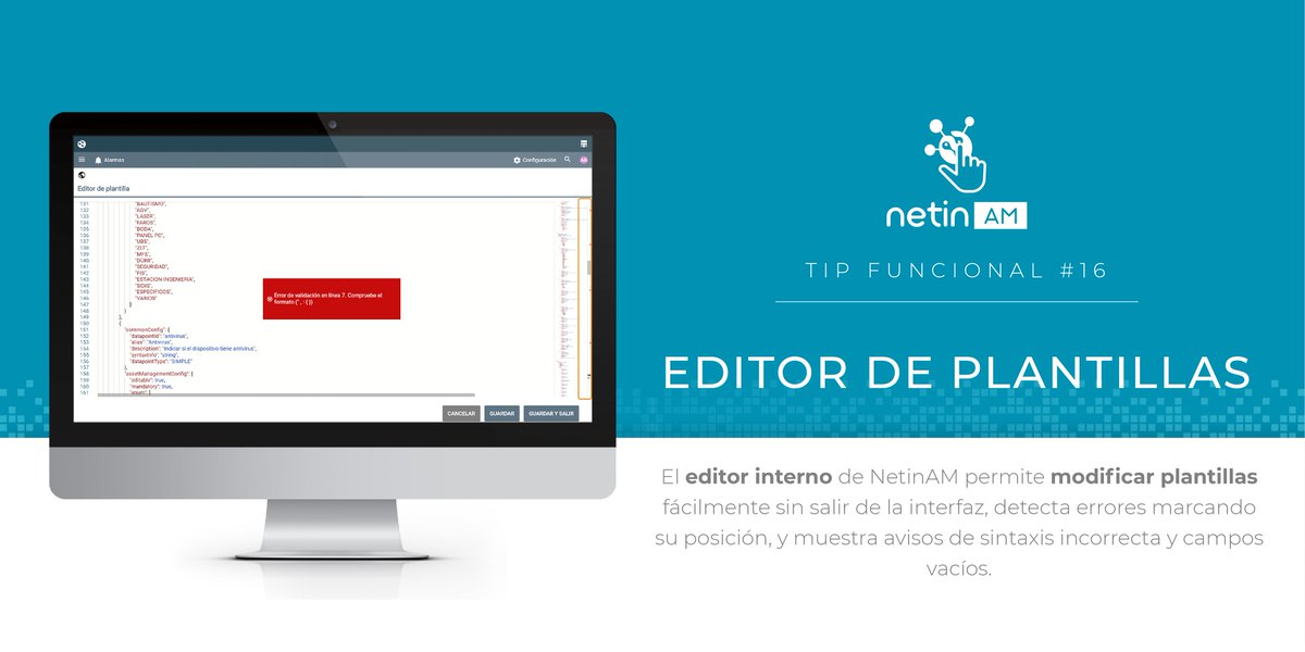 netinsystems's tweet photo. 📣Tip #NetinAM nº19 ➡️ Editor interno para la modificación de plantillas de tipo de dispositivo de forma rápida y sencilla.

#IoT #GestiónDeActivos #AssetsManagement #Industria40 #template https://t.co/fbwhu2QXv6