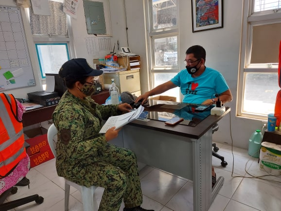 TanzaMPSPCR's tweet photo. On June 12, 2020 around 01:30 P.M., PSMS Annaliza Flores,  Duty PSB of Barangay Poblacion 1,  conducted barangay visitation, and dialogue to Barangay Chairman regarding active roles of Cluster Leaders  in GCQ, and Anti-Criminality Campaigns of PNP. https://t.co/sBLcwvwsAd