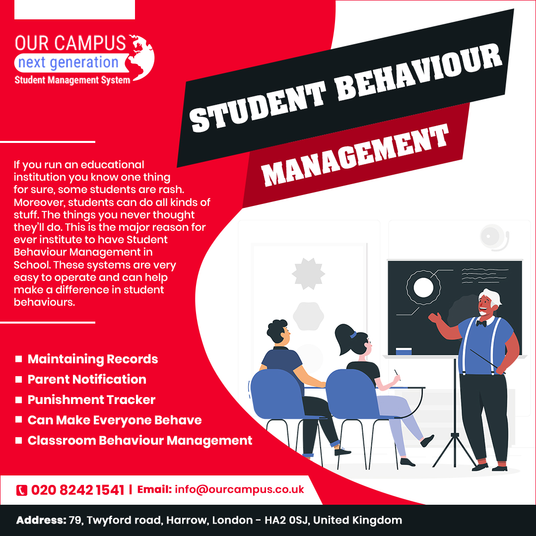 OurCampusUK's tweet photo. Student Behaviour Management - Our Campus
https://t.co/rdygTXrSKa
#StudentBehaviourManagement #ClassroomManagementSystem #BehaviourManagementInSchool #StudentManagementSoftware #SchoolManagementSystem #CollegeManagementSoftware
#EducationManagementSoftware #Ourcampus #London #UK https://t.co/AIKhSsFX0a
