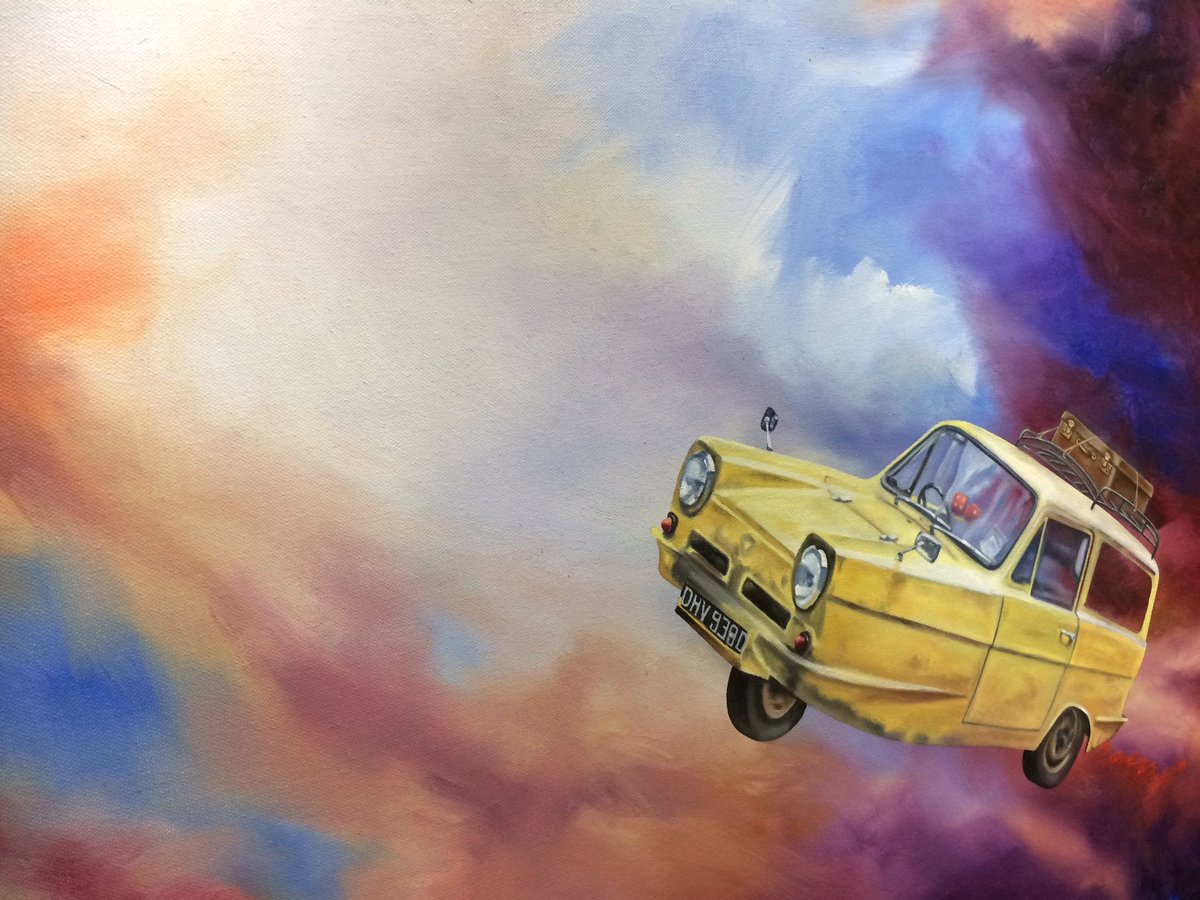 WarrenGreen06's tweet photo. Zooming along now... 👍https:https://t.co/JtGG80NeJH

#art #artist #painting #painter #oilpainting #space #cosmos #galaxy #nebula #lostinspace #traders #isolated #traders #onlyfoolsandhorses #reliantrobin #delboy #rodney #trottersindependenttraders #plonker #reliantregal https://t.co/Va9YFqc3FF