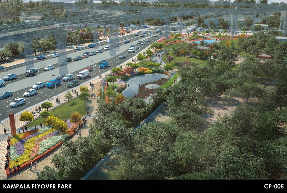 ICS_eng's tweet photo. Artistic impression of the re-designed Kitgum Junction to alleviate traffic congestion. 
#Kampalaflyover #Roadworks #Engineering https://t.co/vMczcPpdGR
